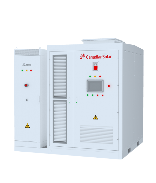 Canadian Solar KuBank 2.0 — cabinet outdoor con PCS integrato