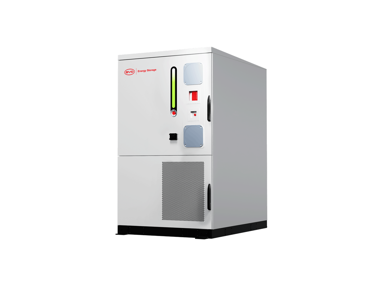 BYD Chess Plus Energy Storage — cabinet di accumulo con display di stato