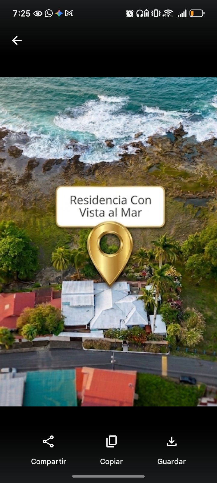 Residencia con vista al mar