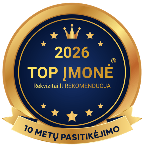 Top Company 2026 — recommended by Rekvizitai.lt
