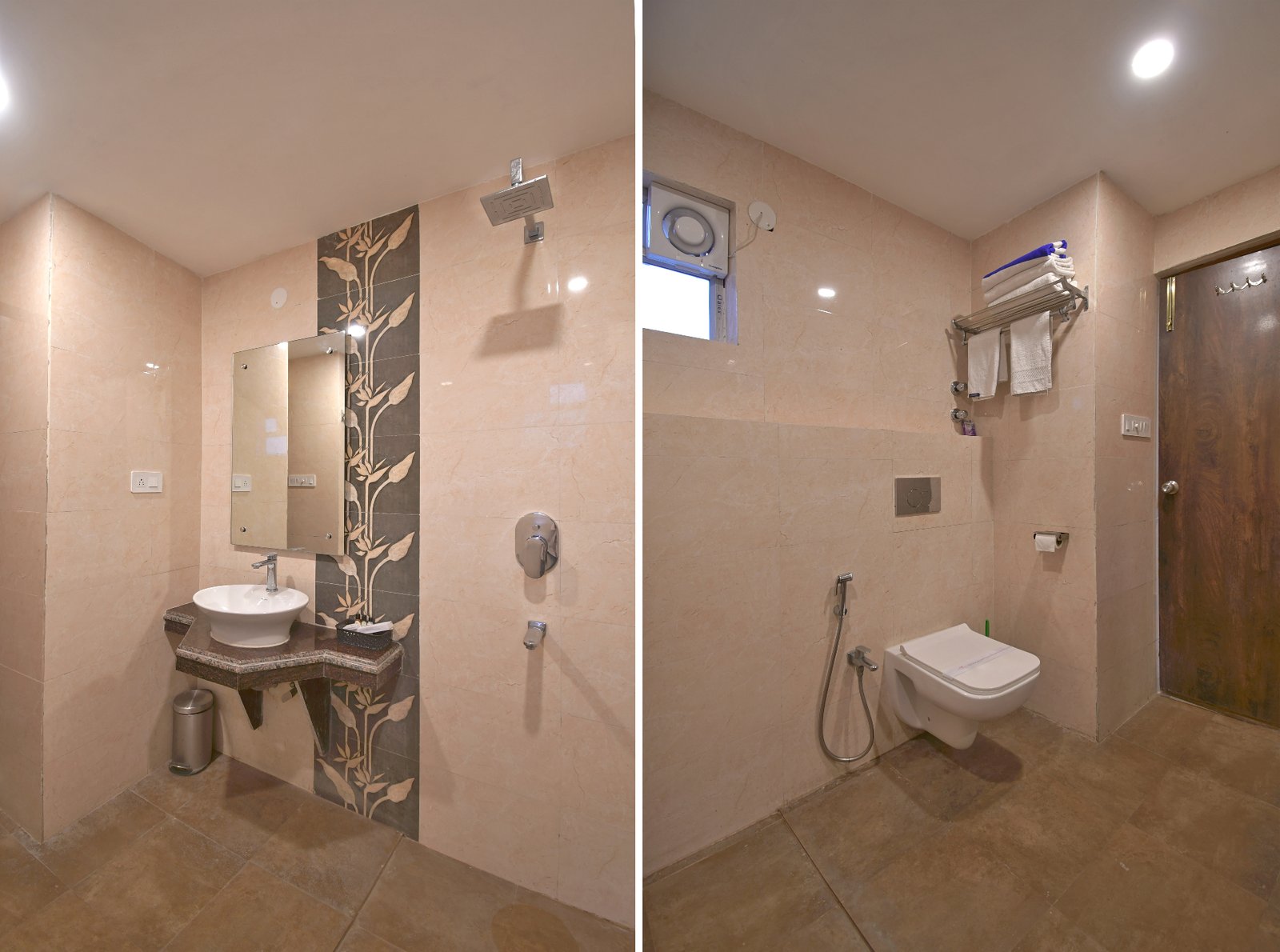 View showcasing the spacious room layout