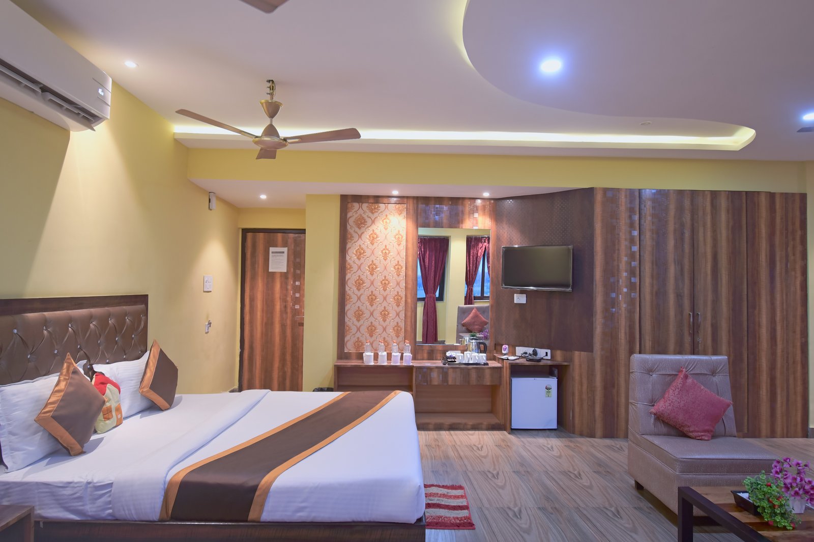 Bedroom view highlighting premium room amenities