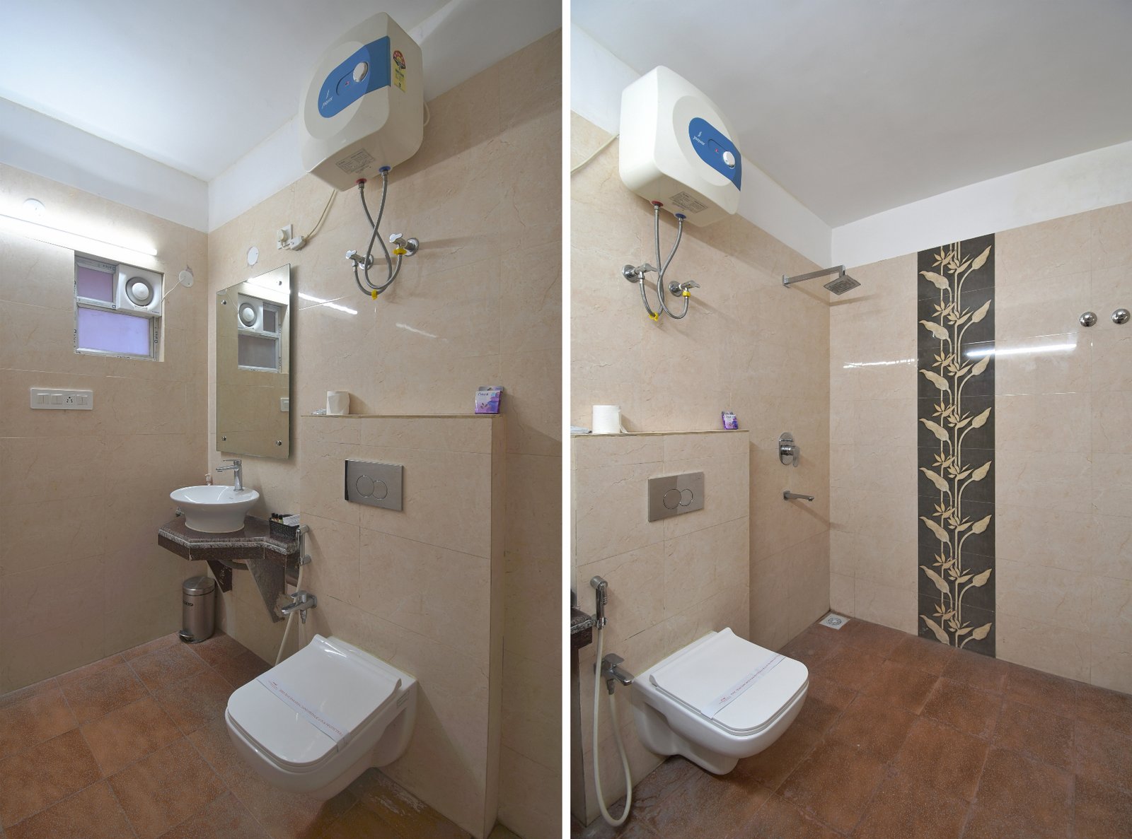 Modern, well-appointed bathrooms with high-end fixtures