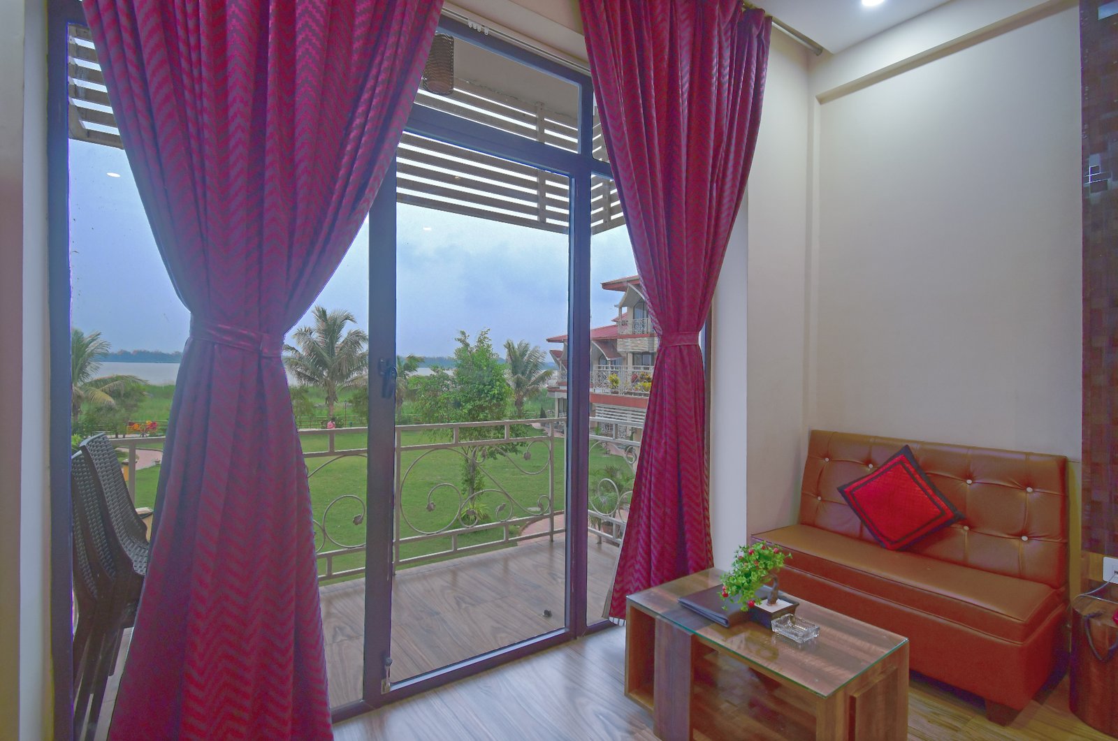 Room details highlighting custom wooden furniture
