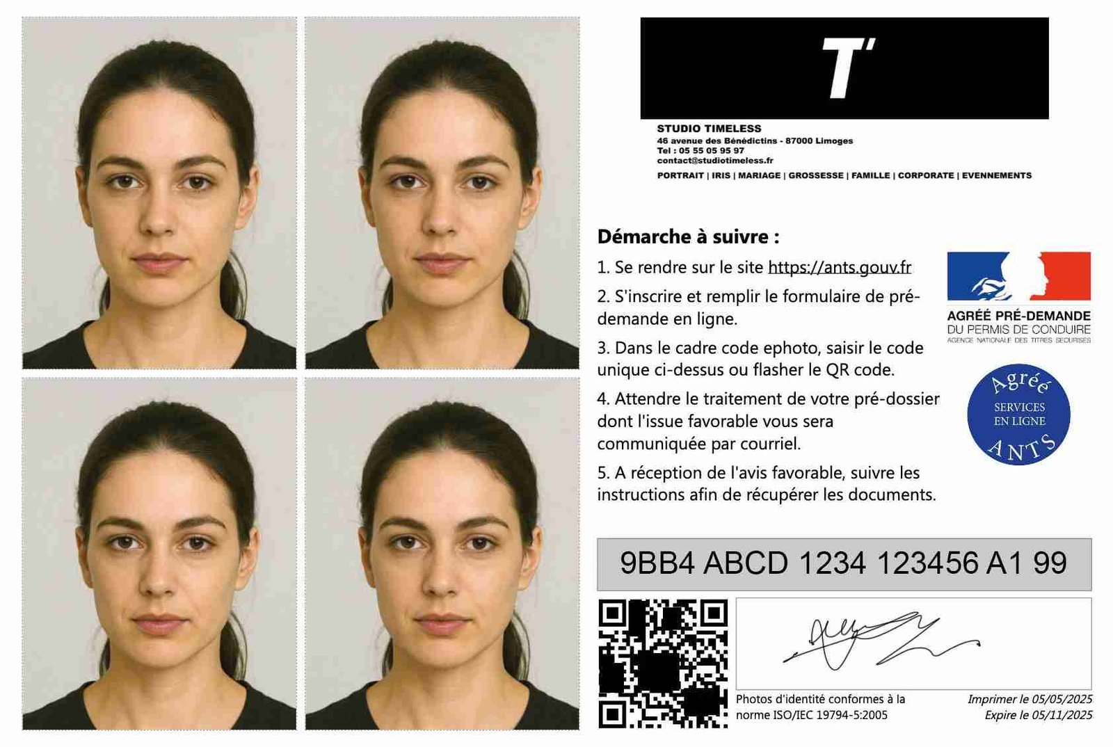 ePhoto ANTS à Limoges – Permis et titre de séjour