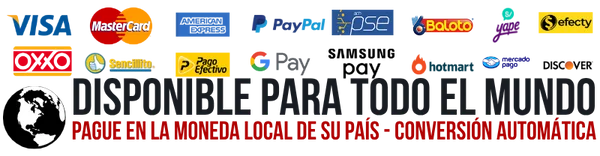 Métodos de pago aceptados
