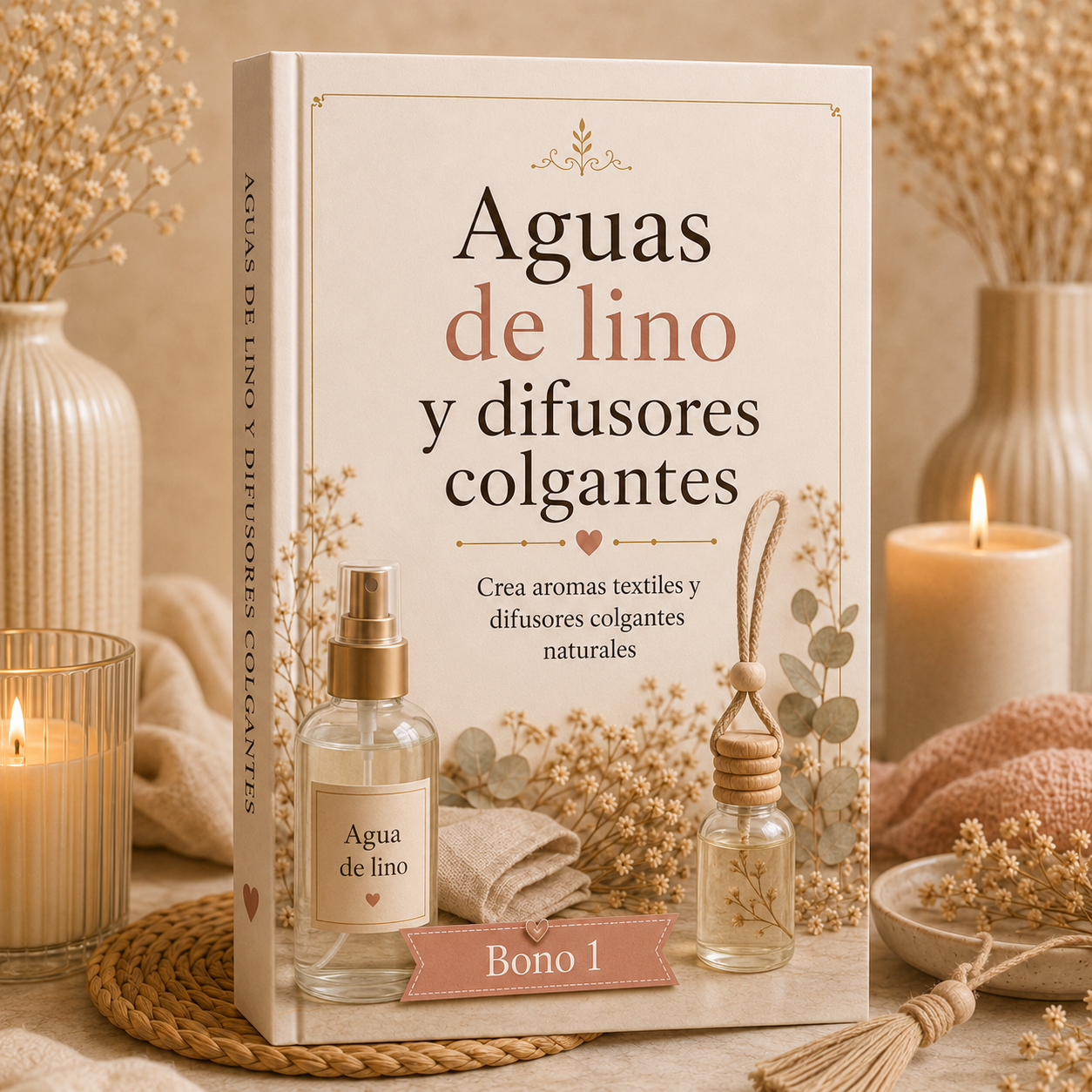 Aguas de lino y difusores colgantes