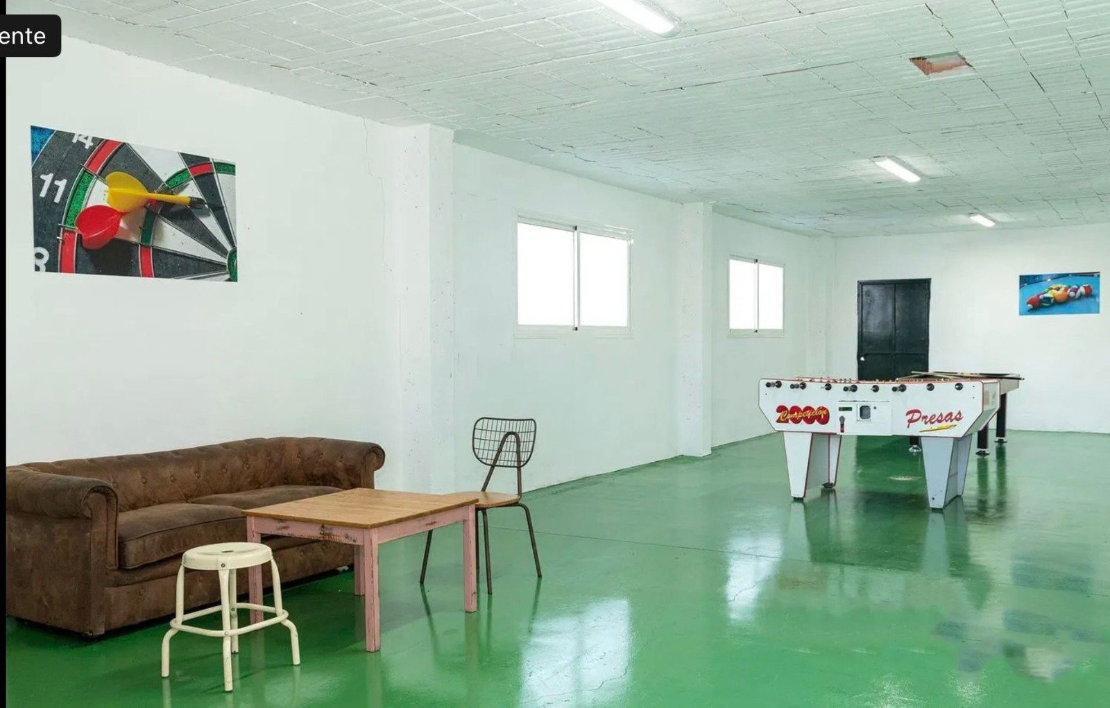 Lounge with games area, table football and billiards at Cortijo La Vega