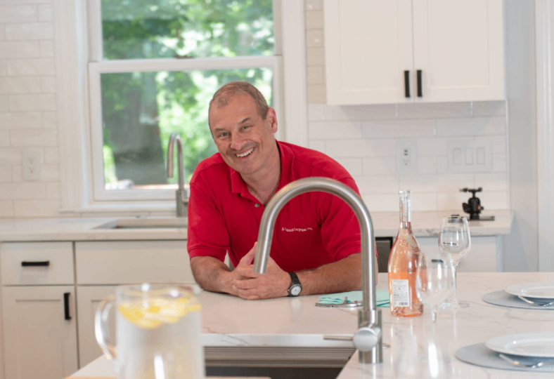 David West, Master Carpenter working on Nicholasville kitchen renovations