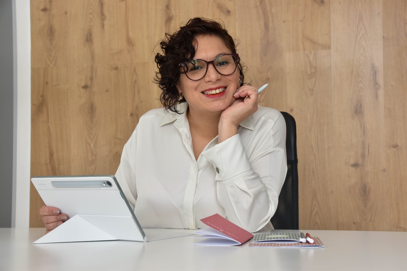 Paula Schuck, estratega de negocios, en su oficina