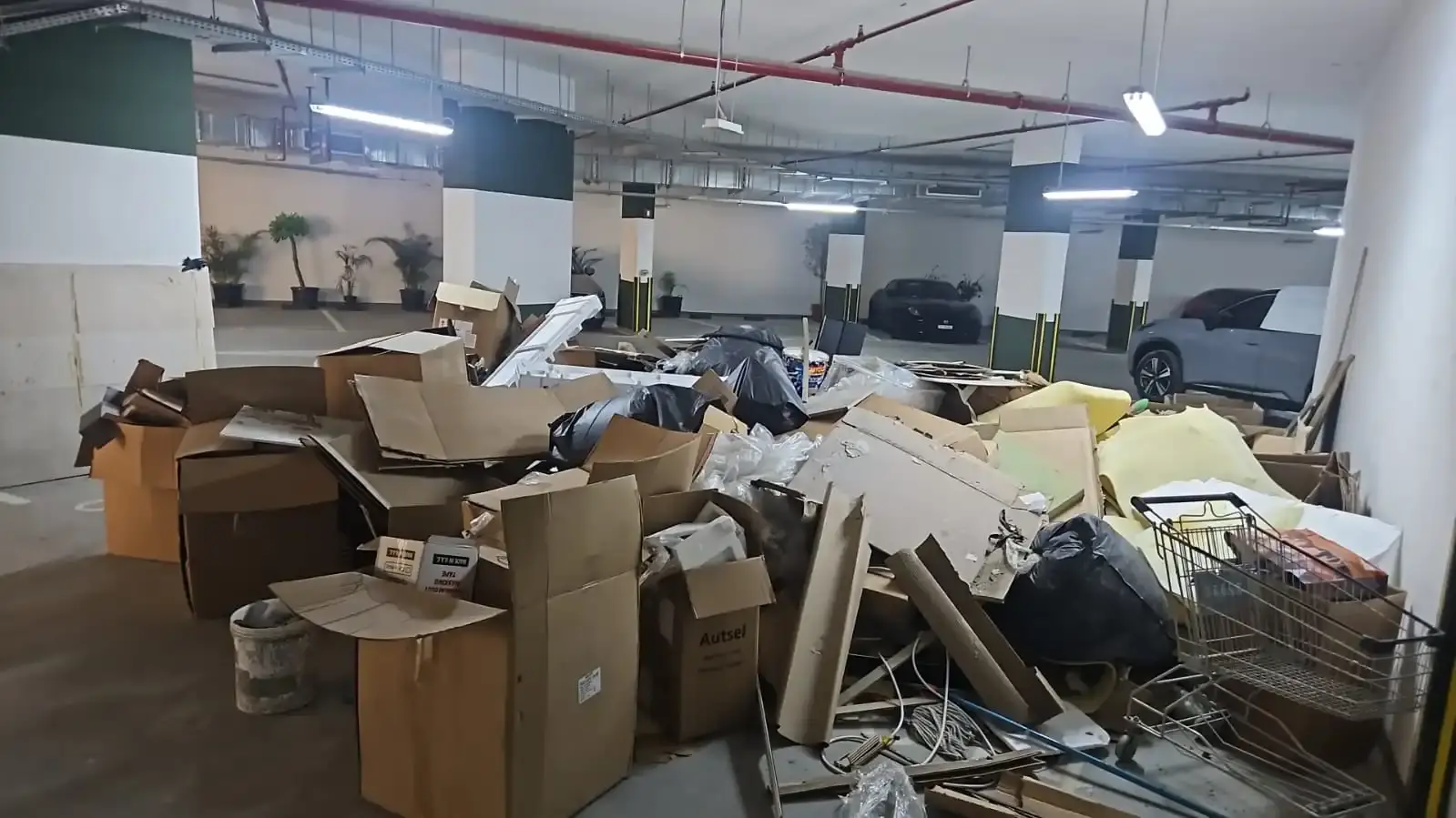 Old appliances sorted for recycling at a Dubai recycling facility
