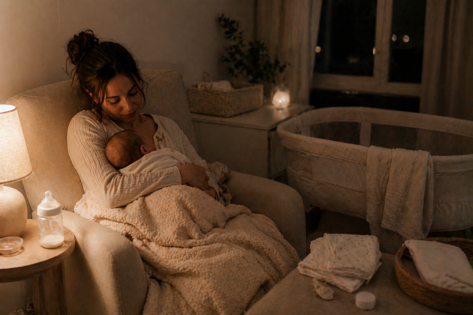 New Mom Guide for Beginners nighttime routine for new moms
