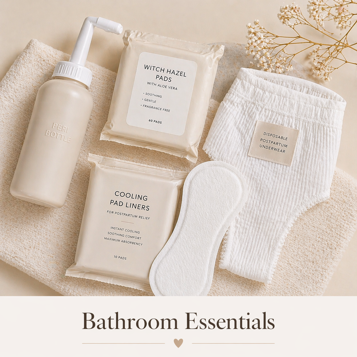 Postpartum recovery tips for new moms bathroom essentials