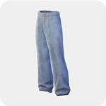 Light wash straight-leg jeans with a high waist and rolled cuffs.