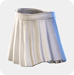 A cream pleated mini skirt with a smooth waistband and softly flared accordion pleats.