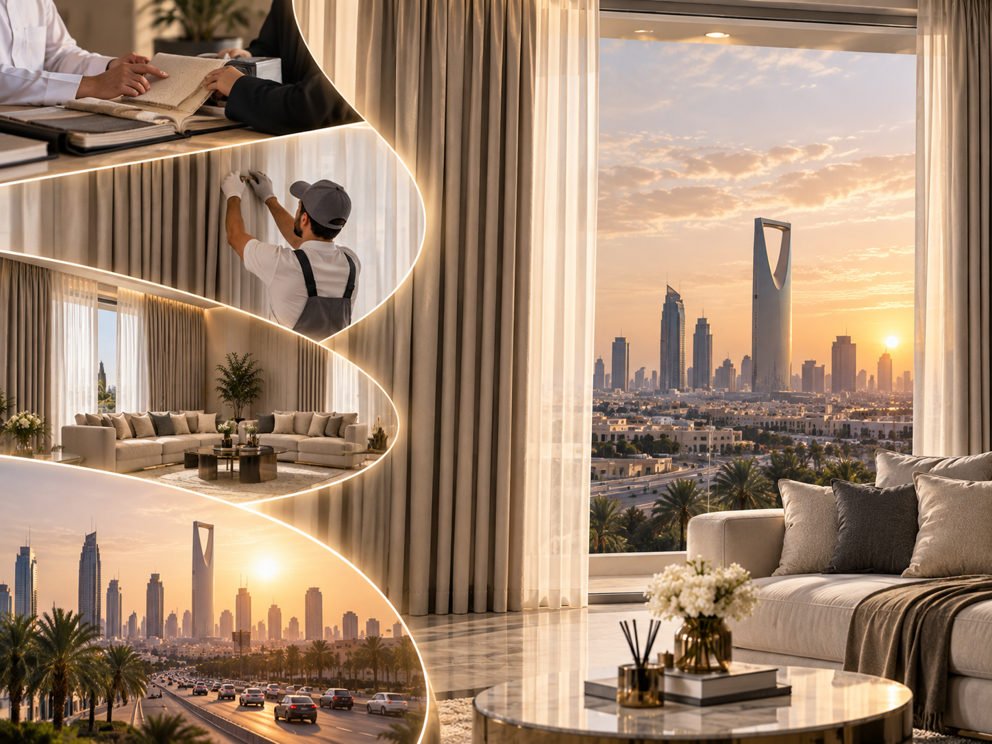 أعمال كيان للستائر في مجلس بالرياض