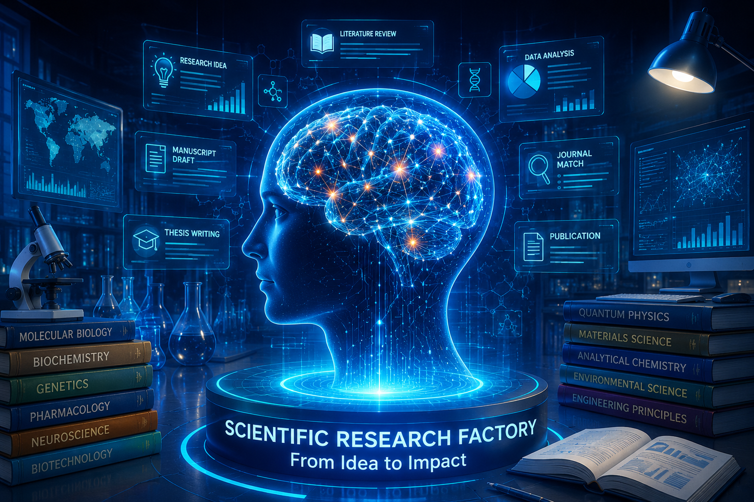 Scientific Research Factory human intelligence research lab