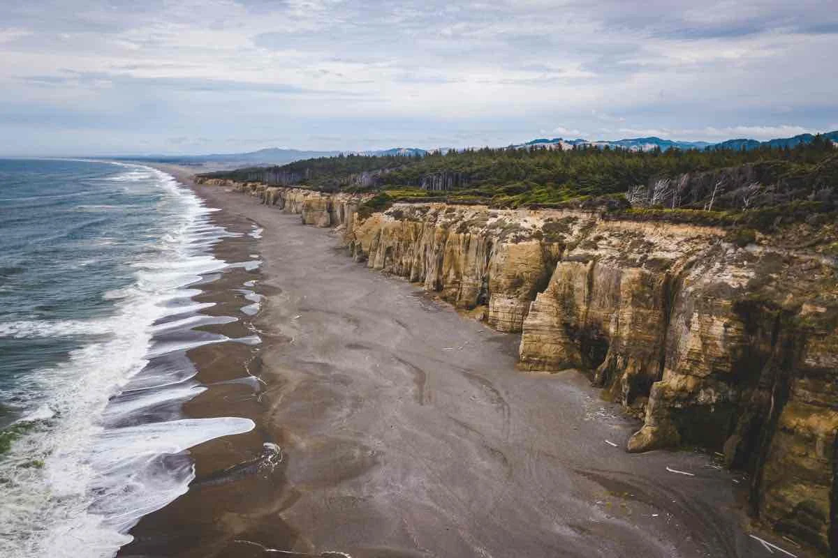 Beautiful coastal scenery at Langlois, Oregon