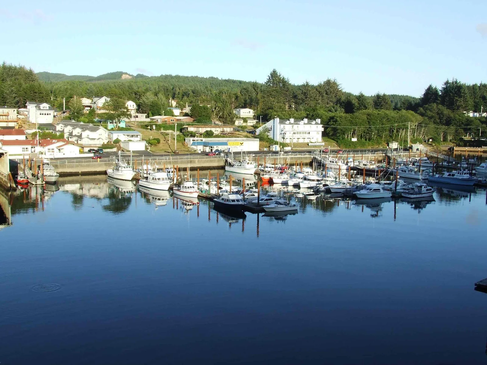 Scenic view of Depoe Bay