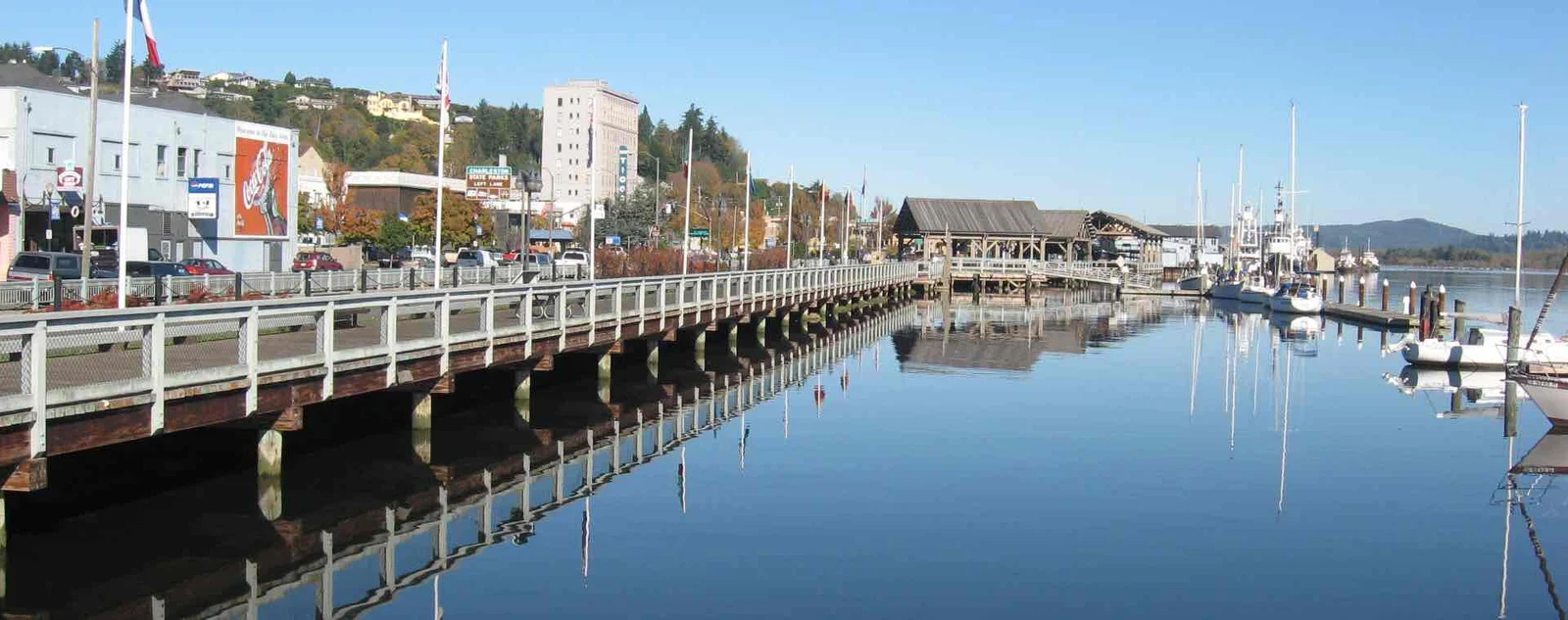 Coos Bay Oregon Boardwalk and Waterfront