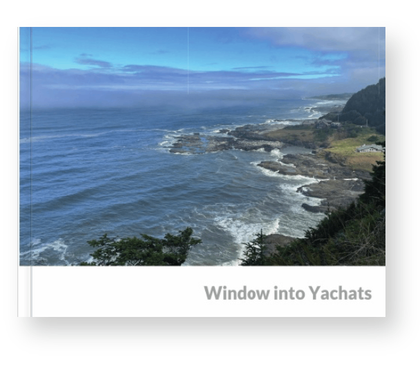 Window into Yachats – Hard Cover Book