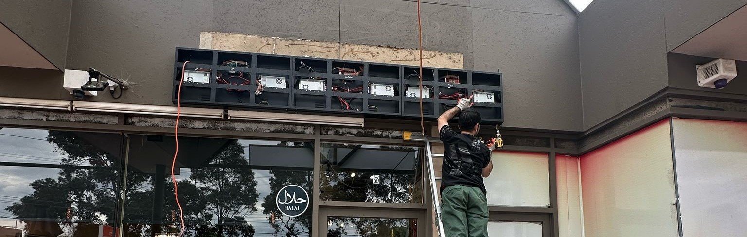 Led Display Sign Assembly Digital LED Signage Melbourne | Video Wall Hire & Installation