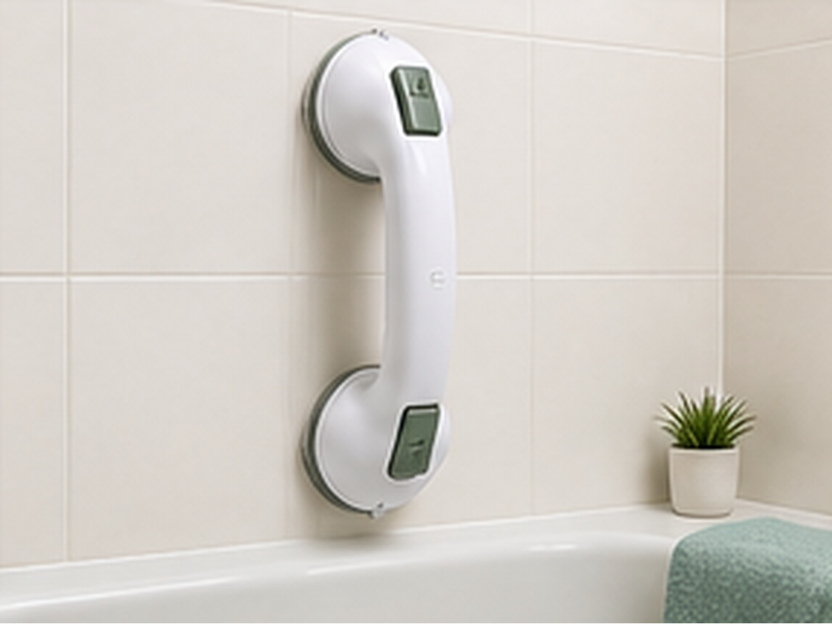 Vertical Suction Grab Bar