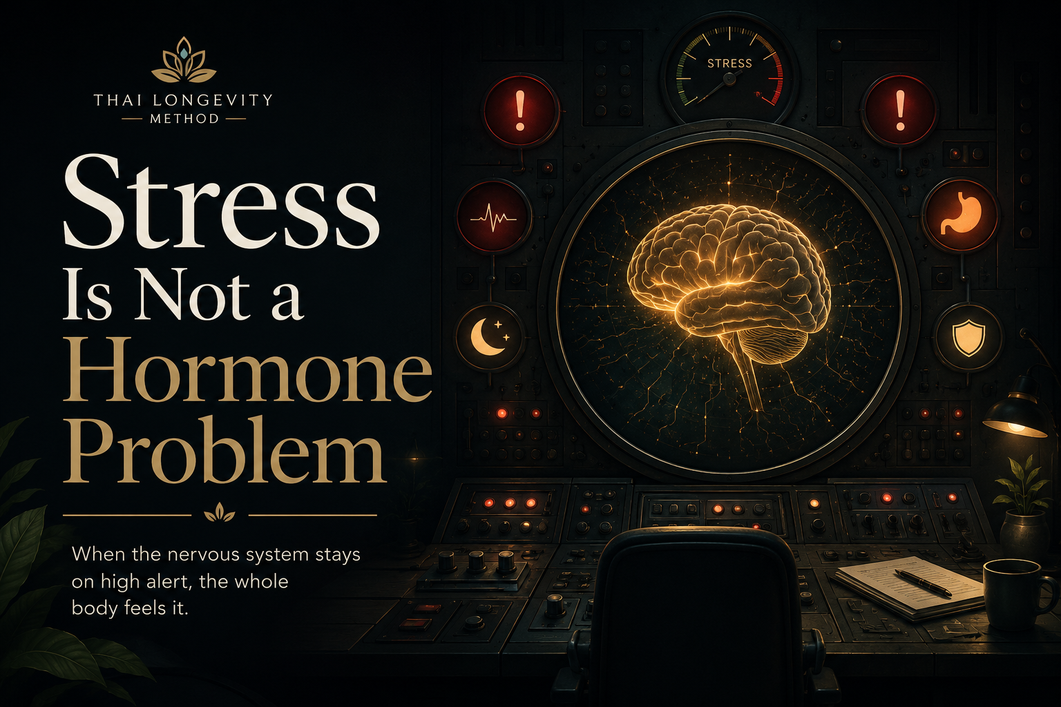 Calm editorial image representing nervous system resilience in warm neutral tones