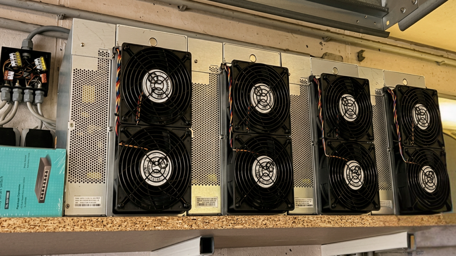 S19k Pro Miner in Rack-Installation