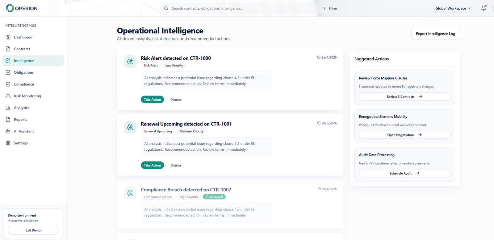 Contract Intelligence Platform