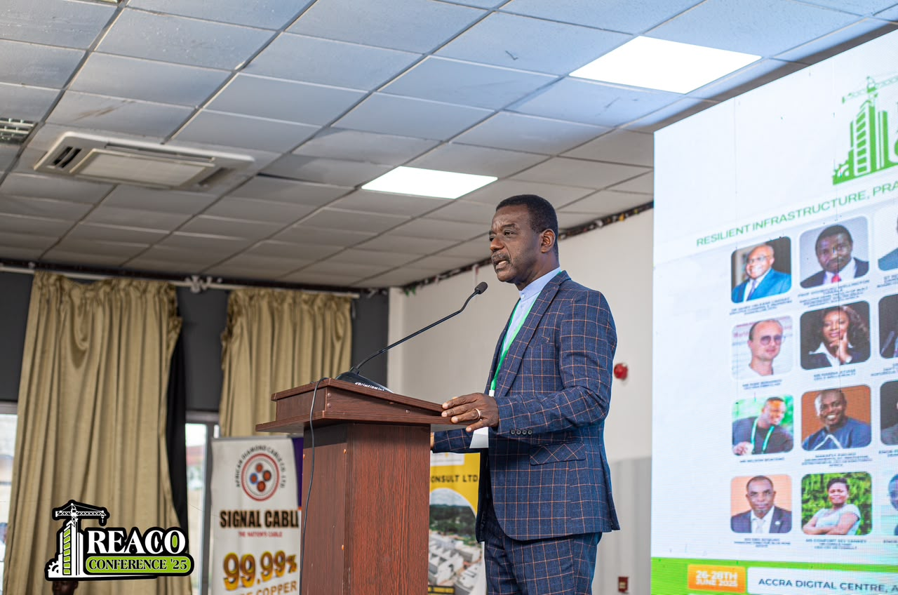 Keynote speaker at podium