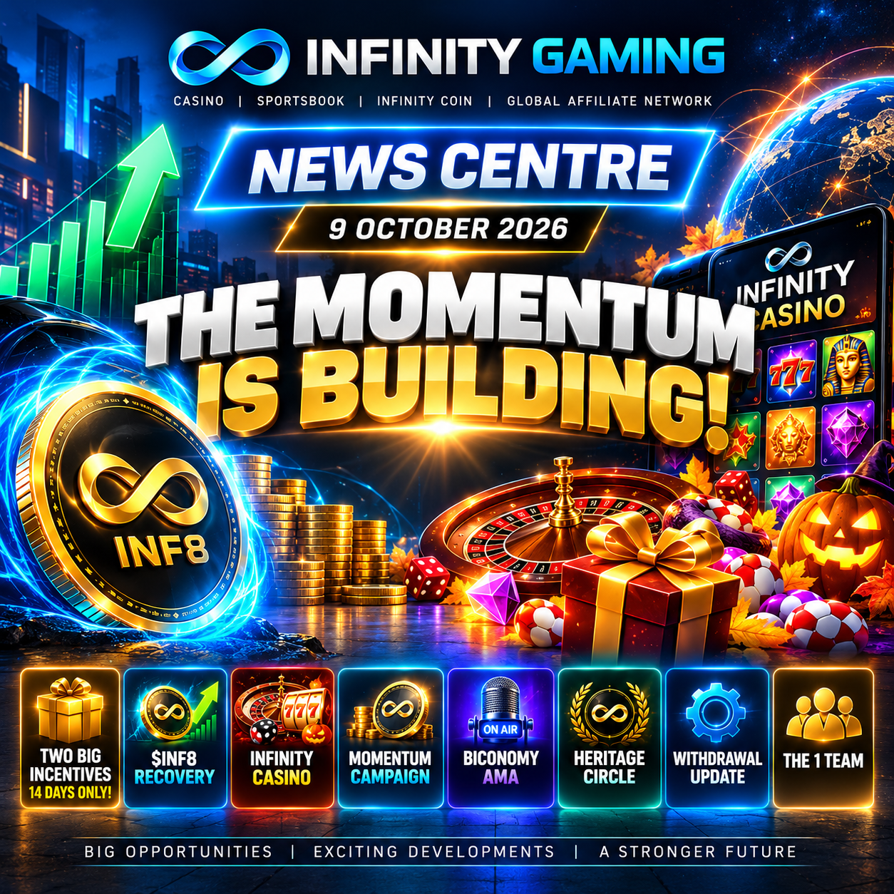 THE MOMENTUM IS BUILDING!