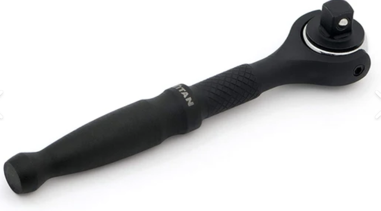 Titan 11313 1/4-Inch Drive x 4-Inch Micro 90-Tooth Swivel Head Ratchet — Ratchets & Wrenches product photo