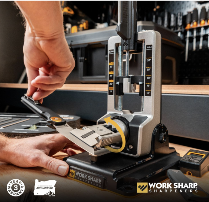 Work Sharp Professional Precision Adjust Elite Knife Sharpener Kit - Complete Sharpening System for Kitchen, Pocket & Hunting Knives - Premium Angle-Guided Sharpening — additional product view