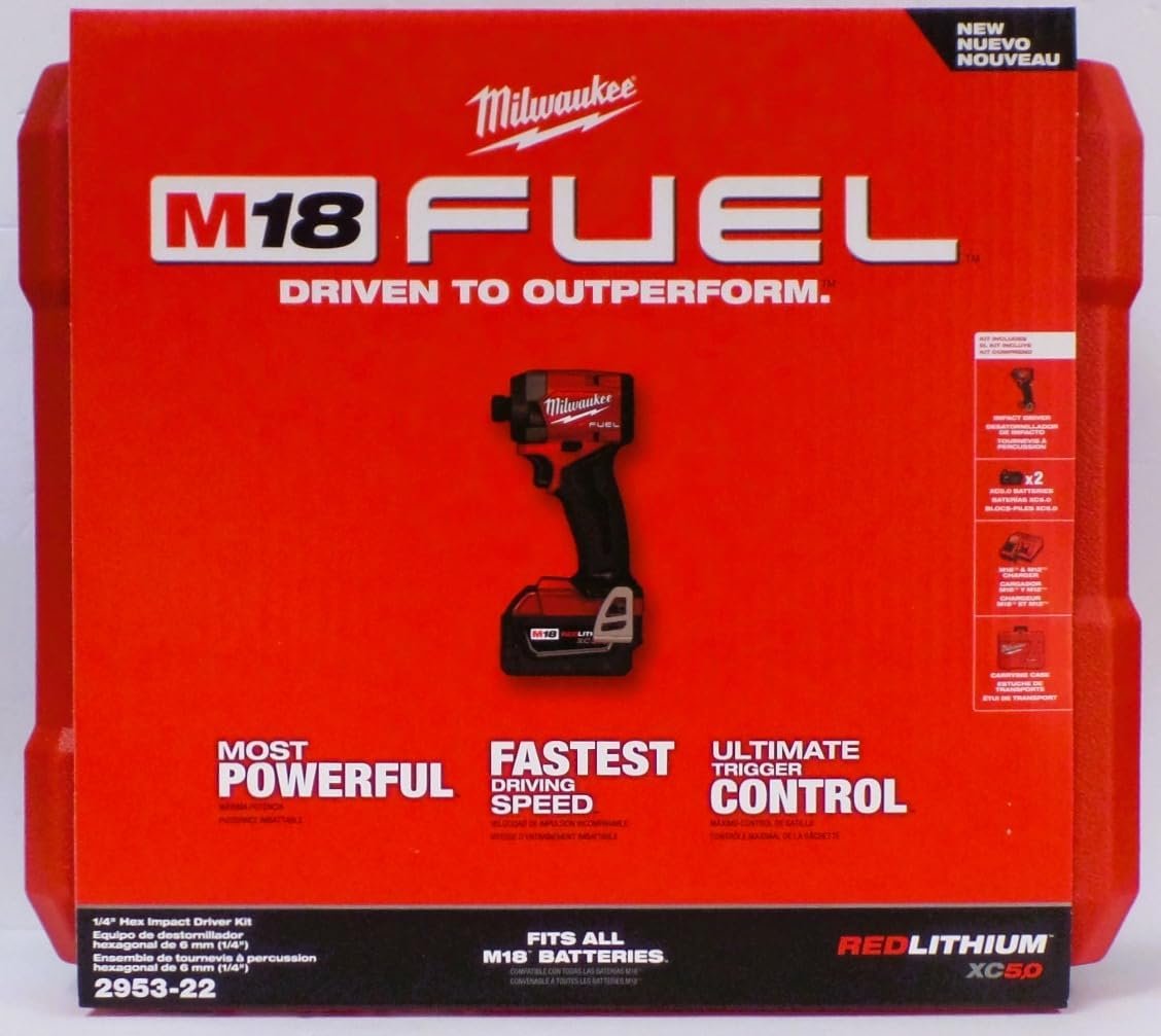 Milwaukee Electric - M18 Fuel. 1/4 HEX Impact Driver KIT — Drivers & Sets product photo