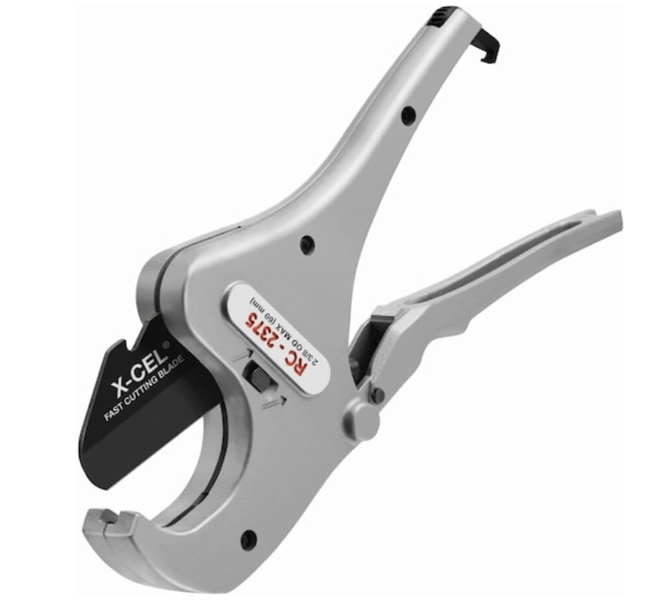 RIDGID 30088 RC-2375 Aluminum 2" Ratchet Action Pipe and Tubing Cutter for Plastic and Multilayer Tubing, 1/8" to 2-3/8" O.D. Capacity, Small — Plumbing product photo
