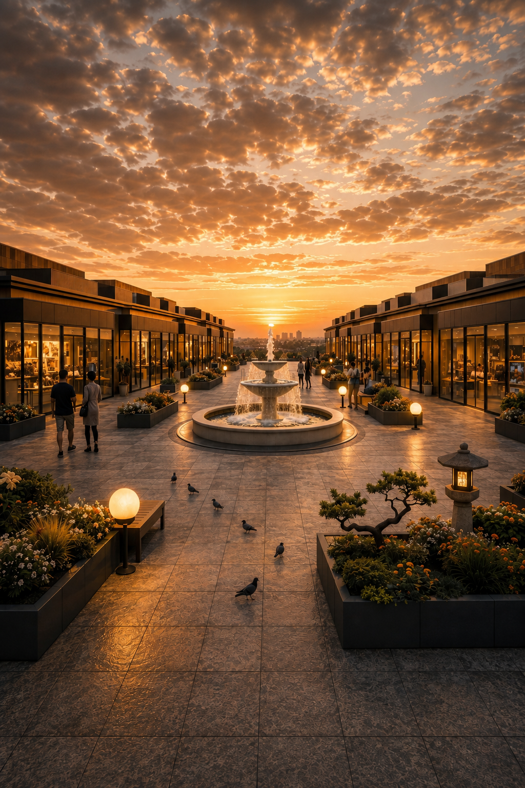 Premium storefronts in a modern retail setting