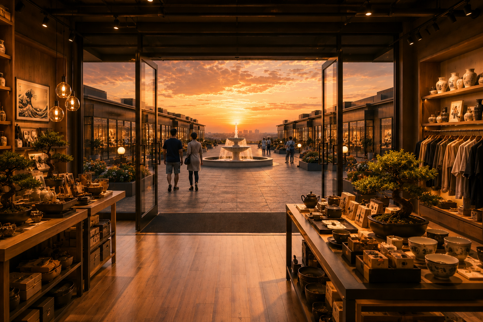 Vibrant street-level retail activation