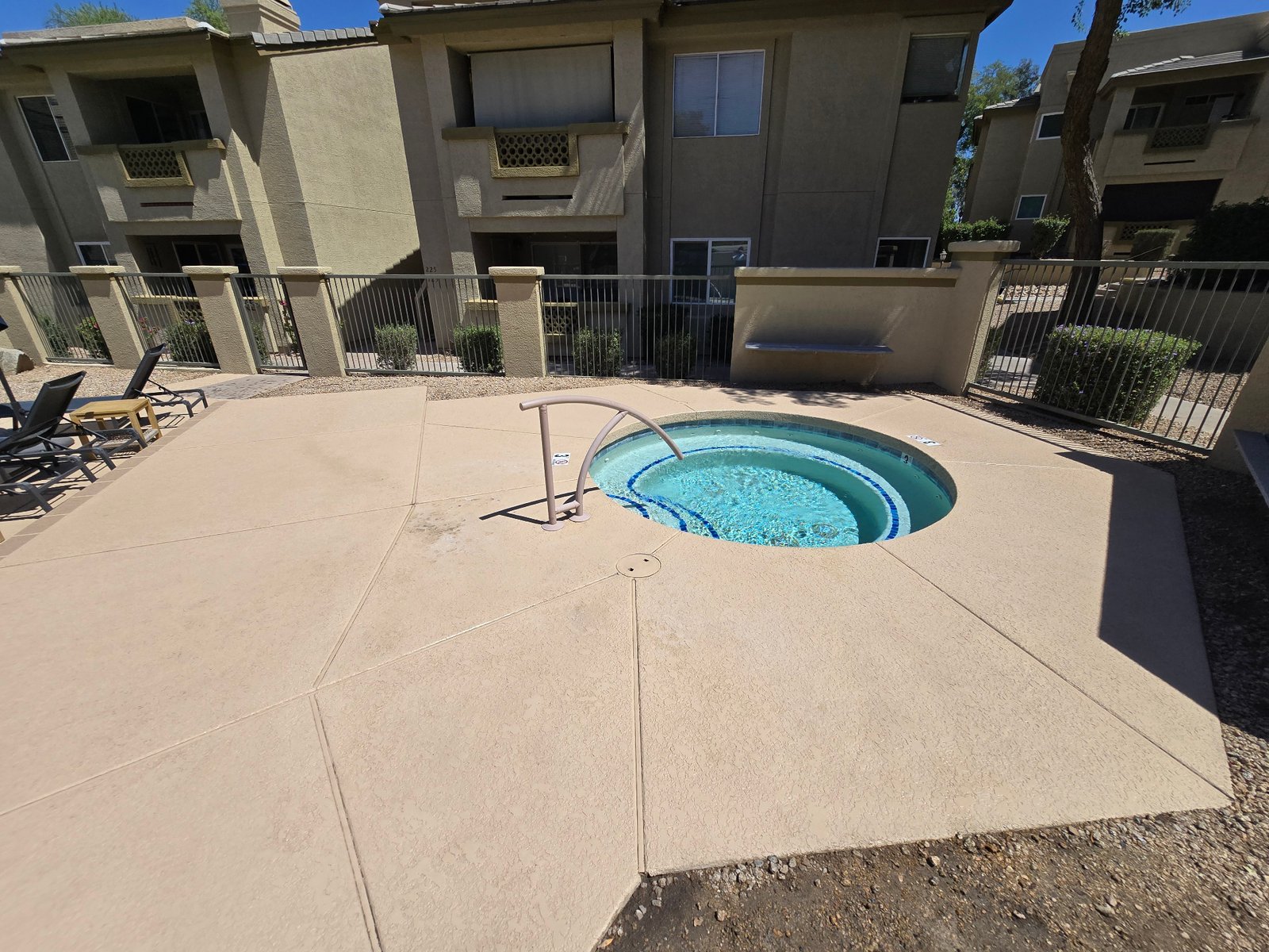 Pressure Washing Spa Area
