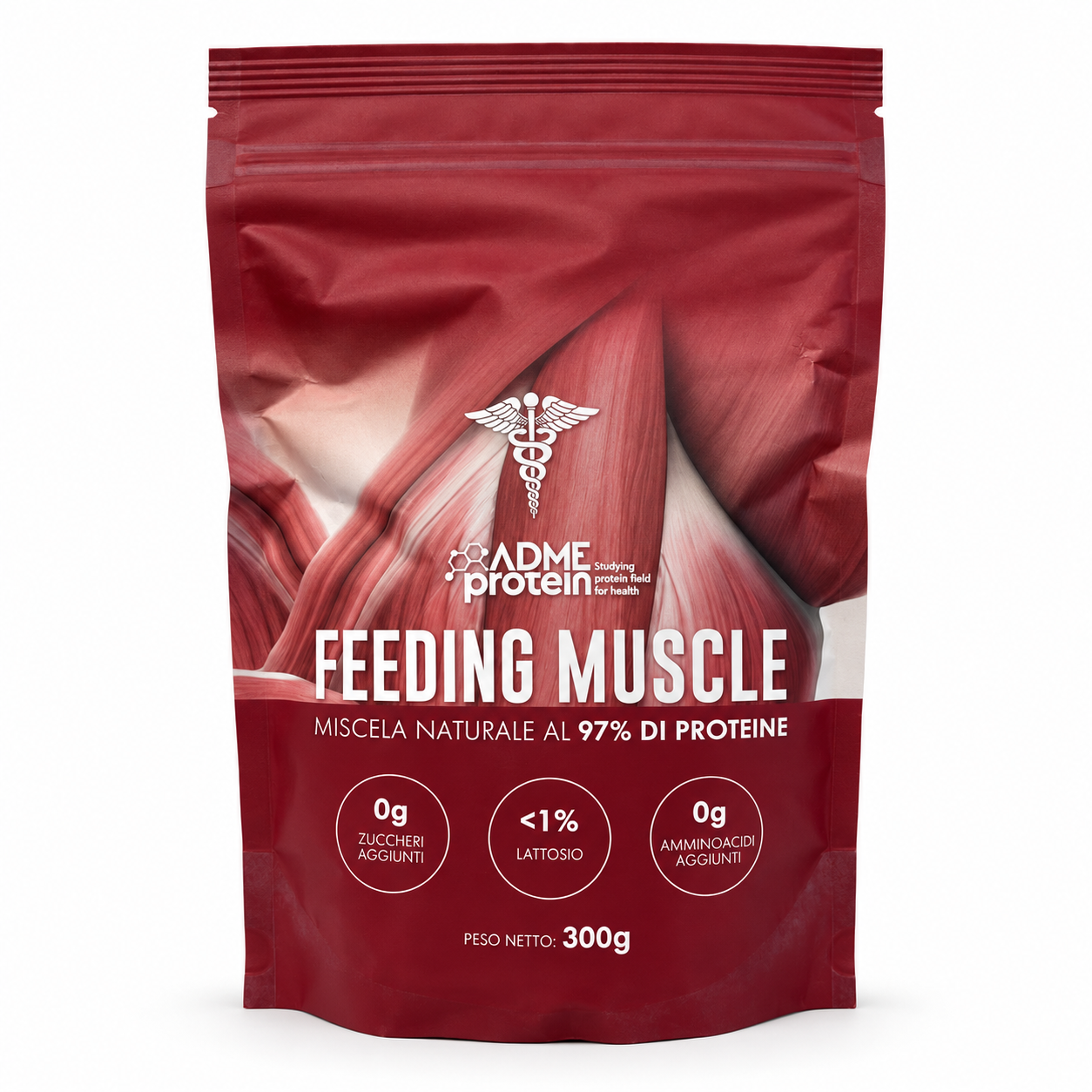 FEEDING MUSCLE- Proteine pure al 97 % da siero di latte 300 g