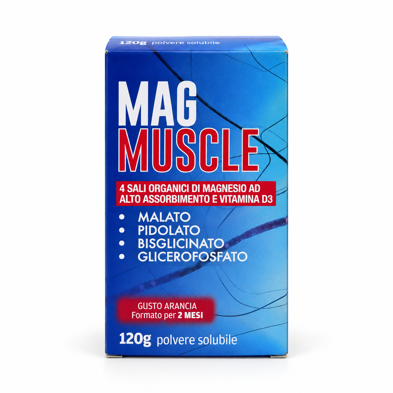 MAG MUSCLE- Magnesio con 4 sali organici 120 g