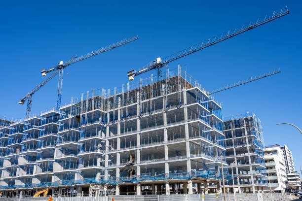 Illustrative commercial construction skyline