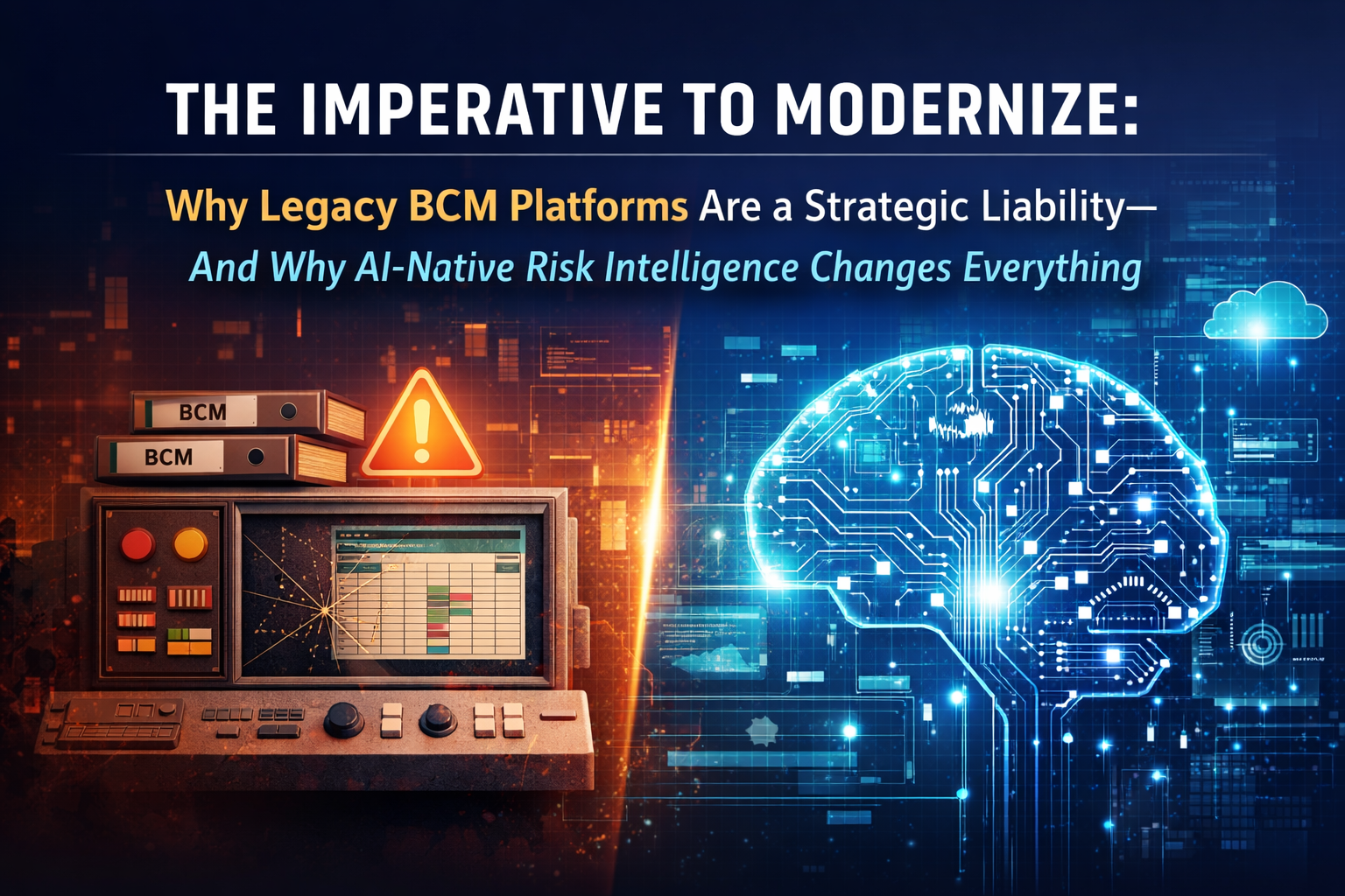 The Imperative to Modernize: Why Legacy BCM Platforms Are a Strategic Liability—And Why AI-Native Risk Intelligence Changes Everything