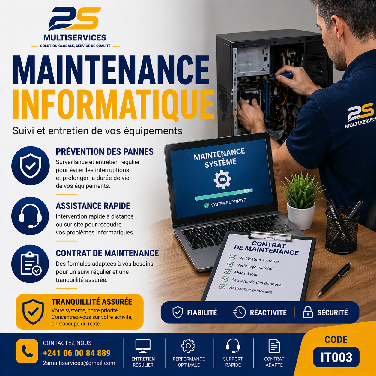 Illustration pour Maintenance Informatique