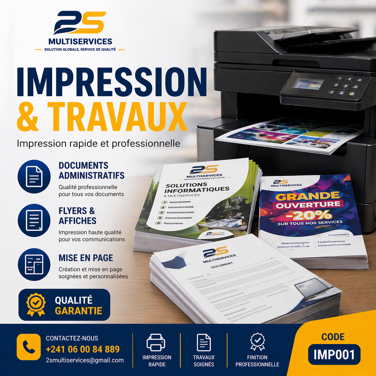 Illustration pour Impression & Travaux