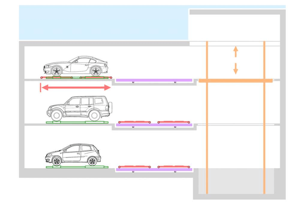 Esquema técnico lateral Shuttle Park T