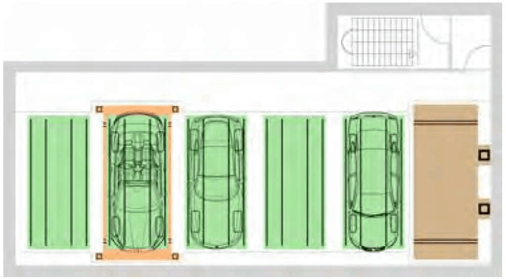 Esquema técnico desde arriba LINE PARK