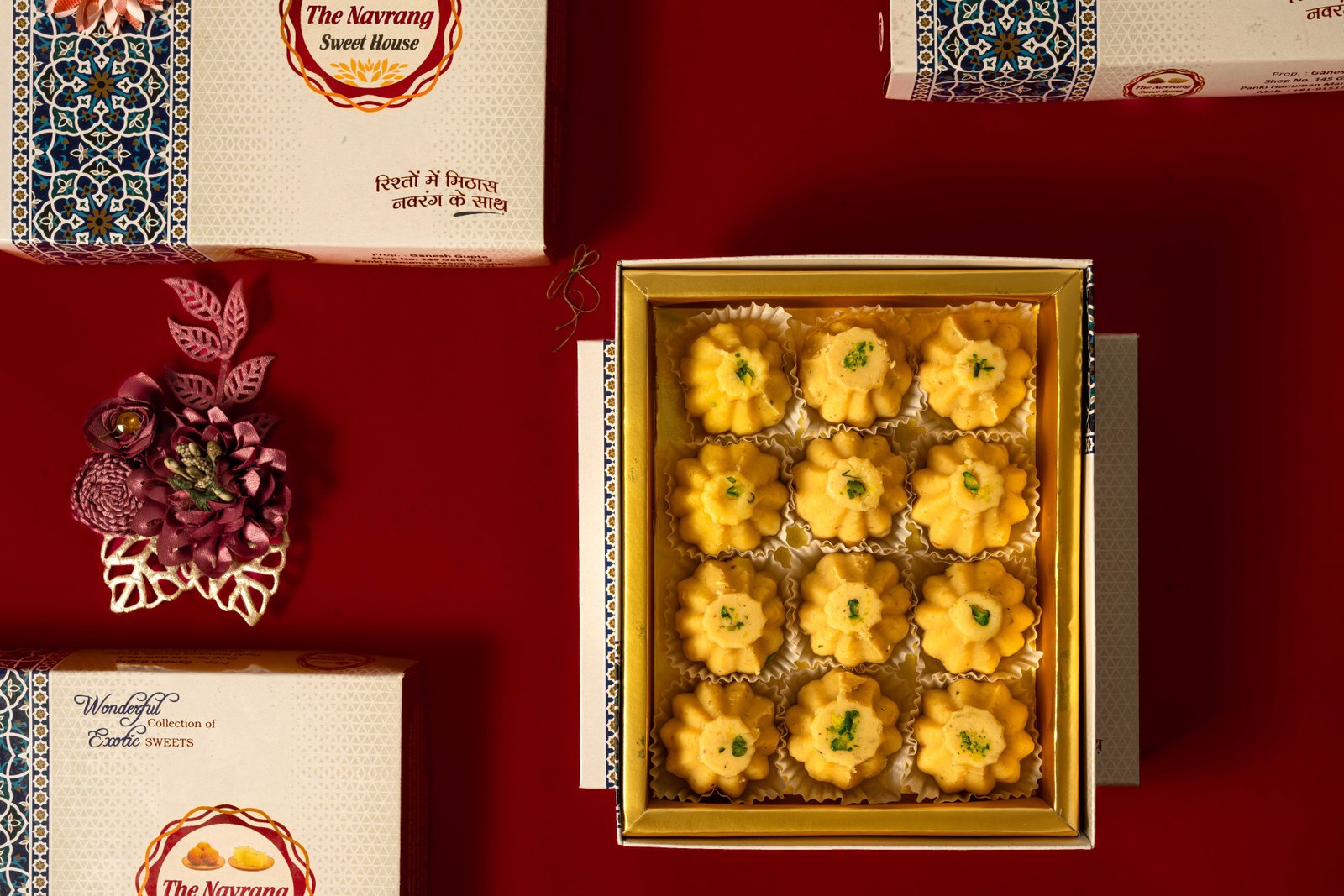 Modak — fresh Indian sweet from The Navrang Sweet House, Kanpur