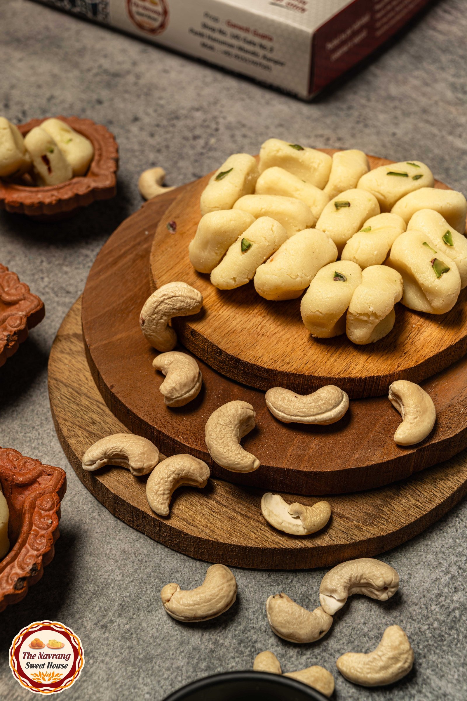 White Peda — fresh Indian sweet from The Navrang Sweet House, Kanpur