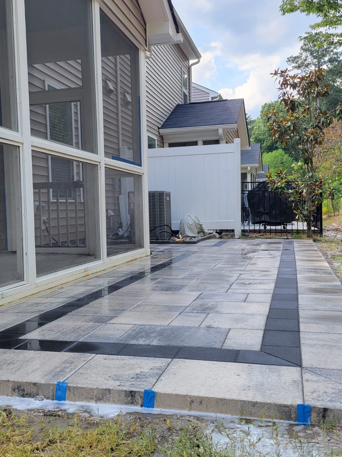 Finished patio & walkway